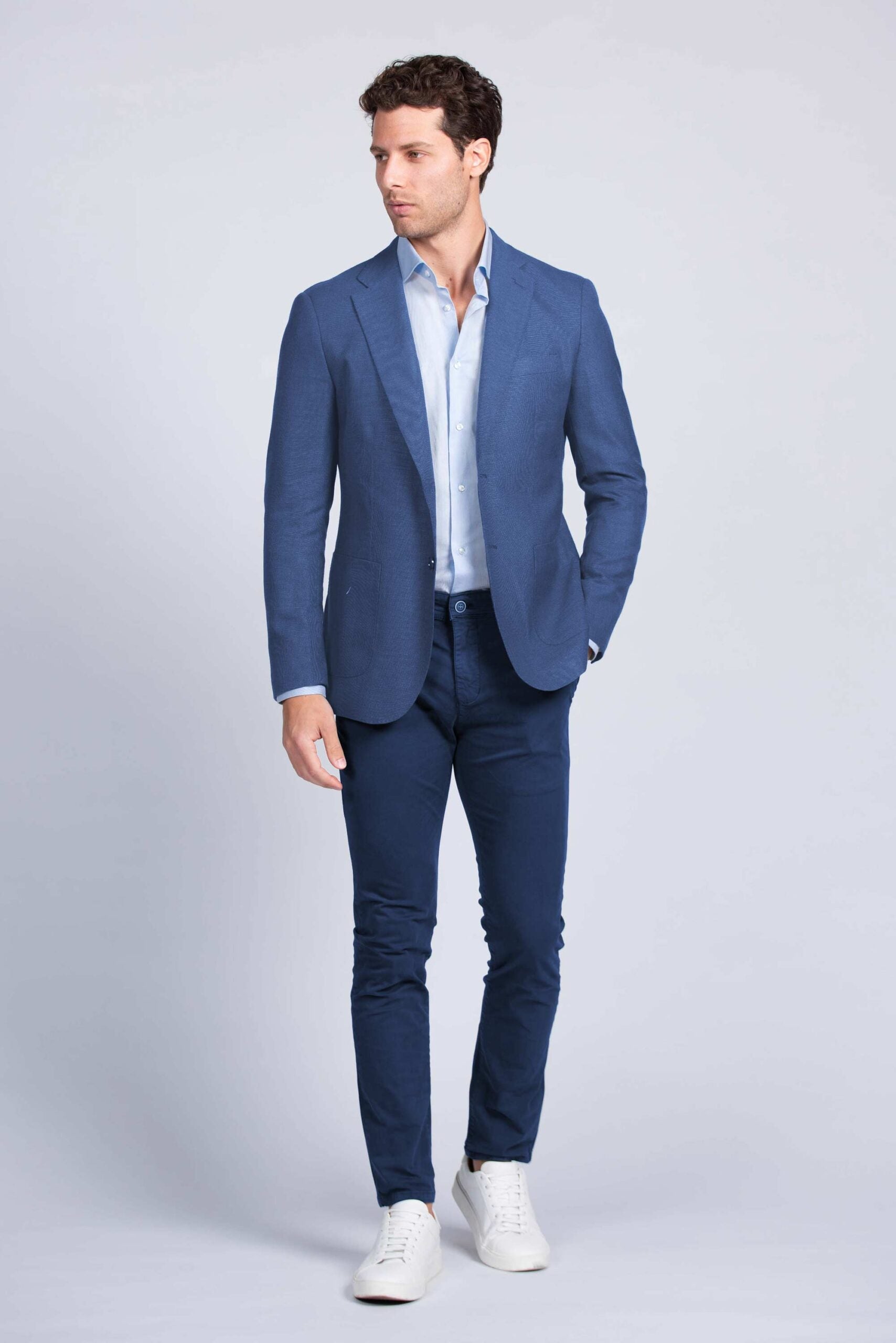 Blazer Blue Royal Lino/Cotton