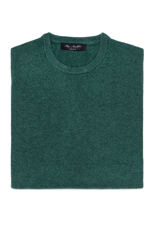 Green Cashmere and Wool Crewneck