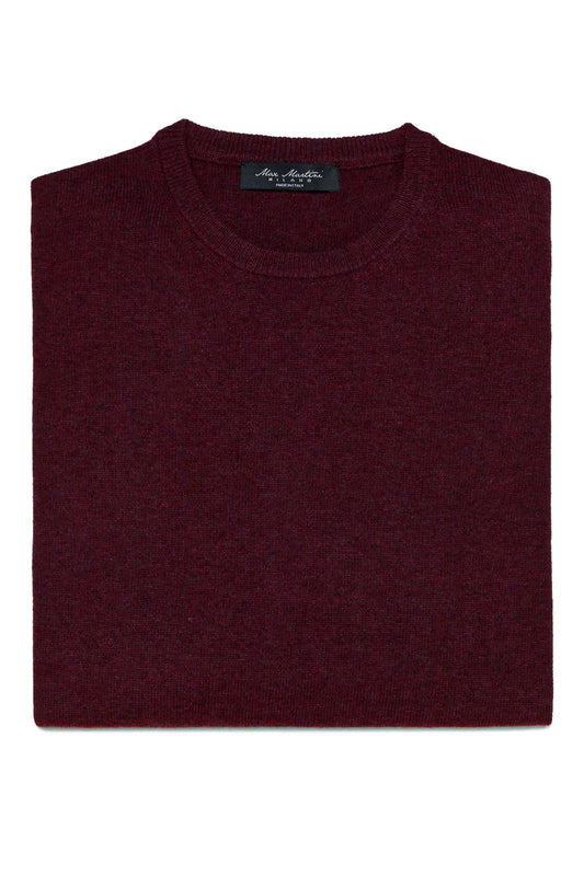 Bordeaux Cashmere and Wool Crewneck