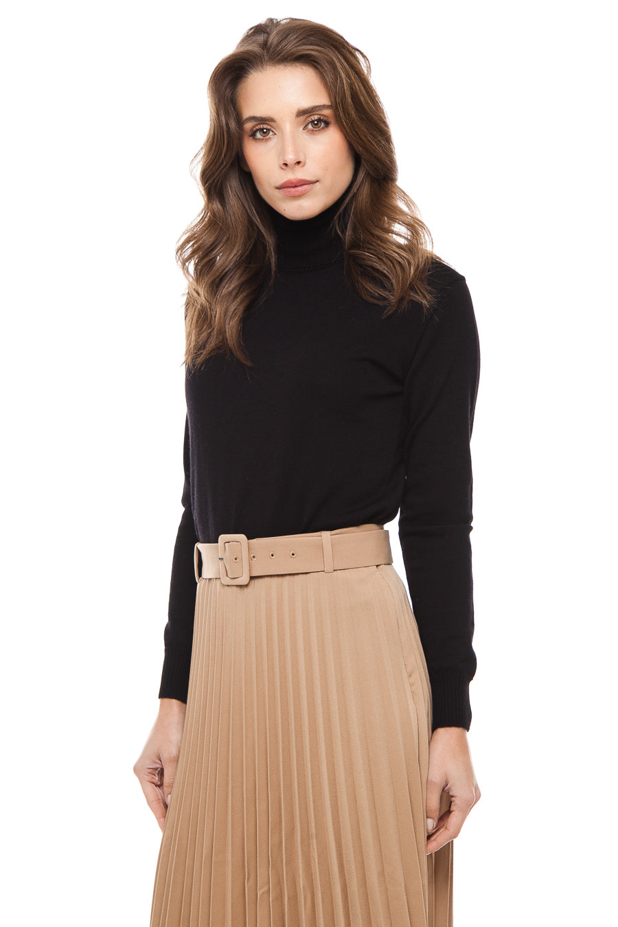 Women's Cashmere and Merino Turtleneck