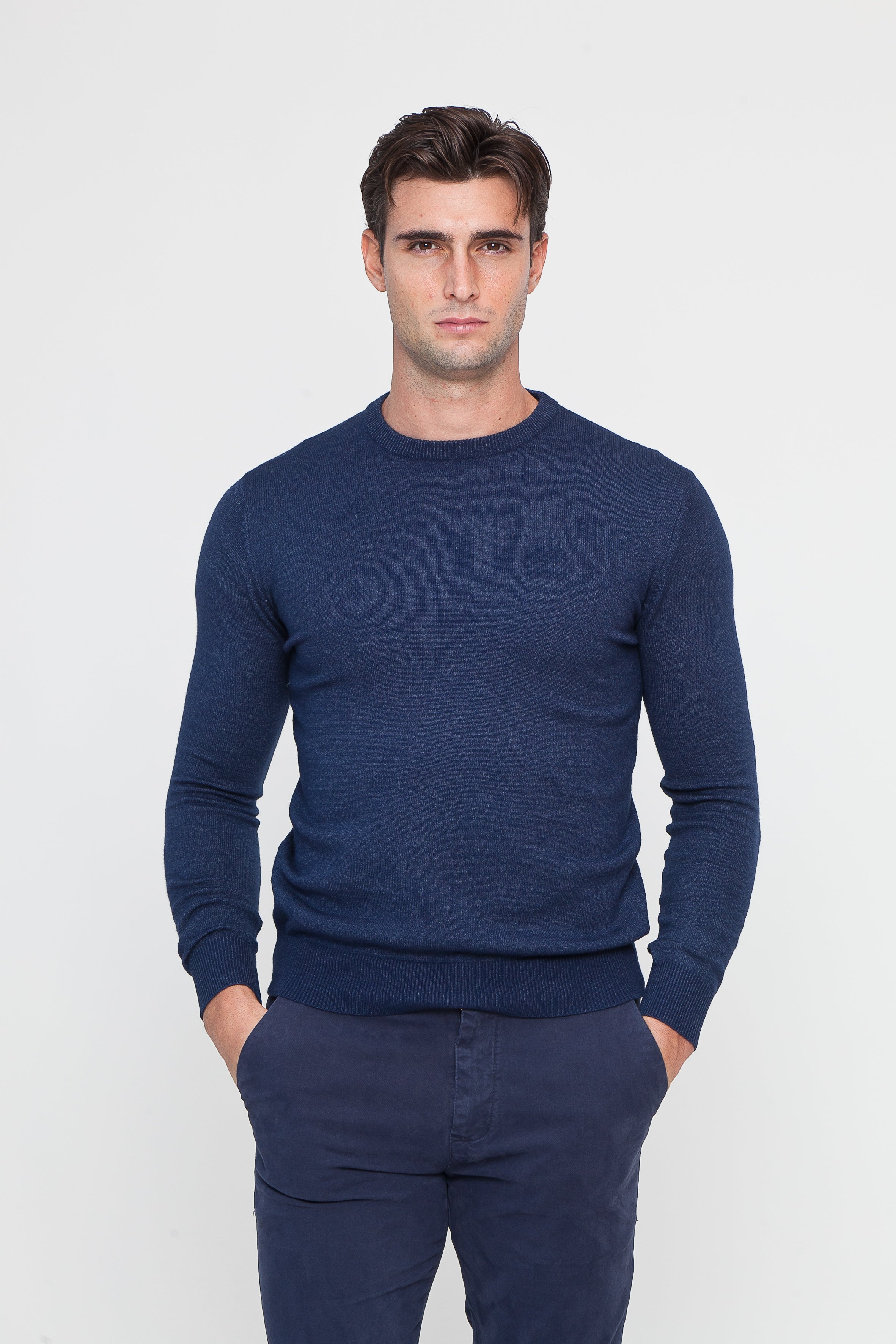 Blue J Viscose Blend Crewneck