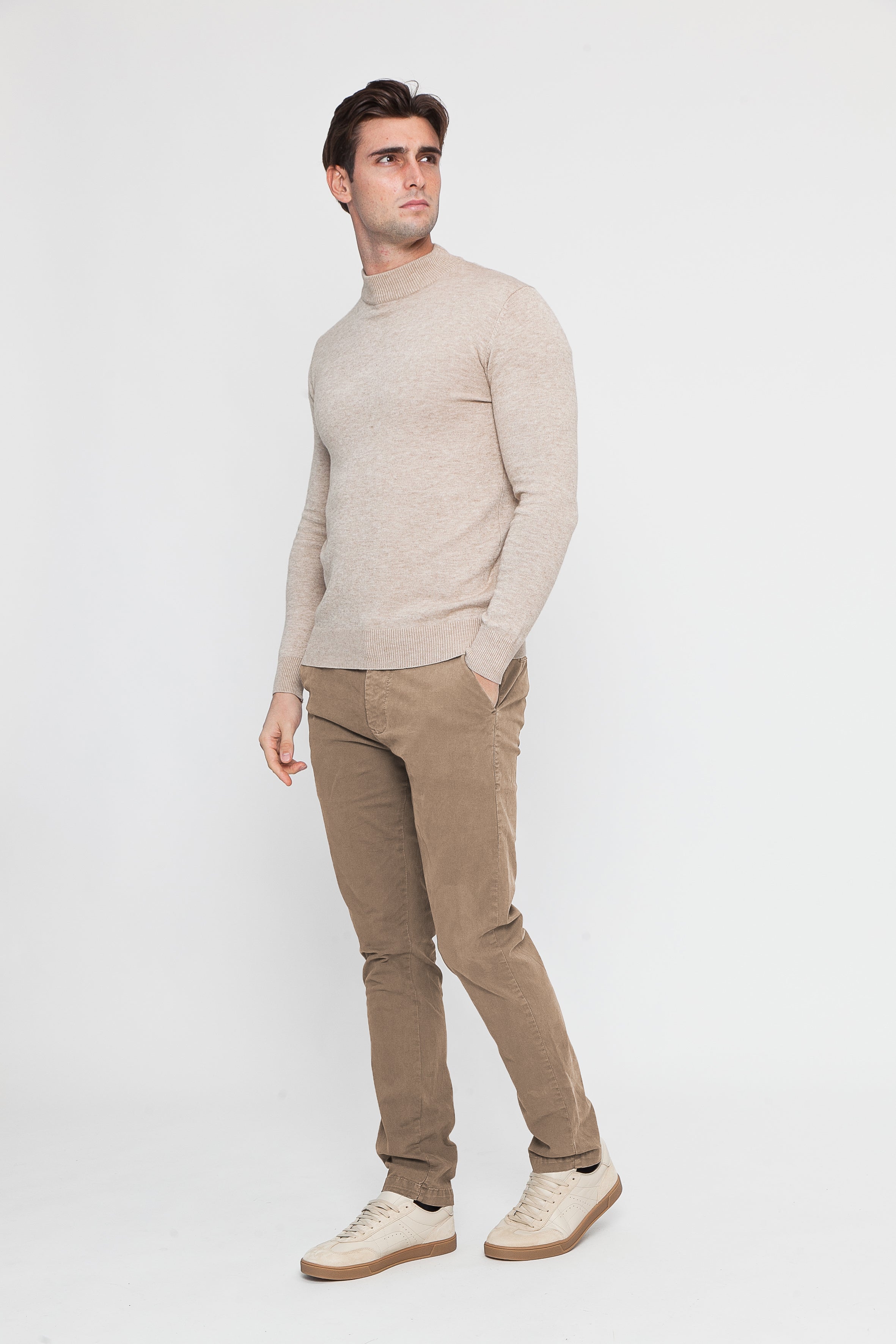 Pantalone Tortora Slim