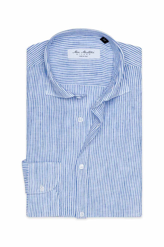 Camicia di Lino Righine Blue