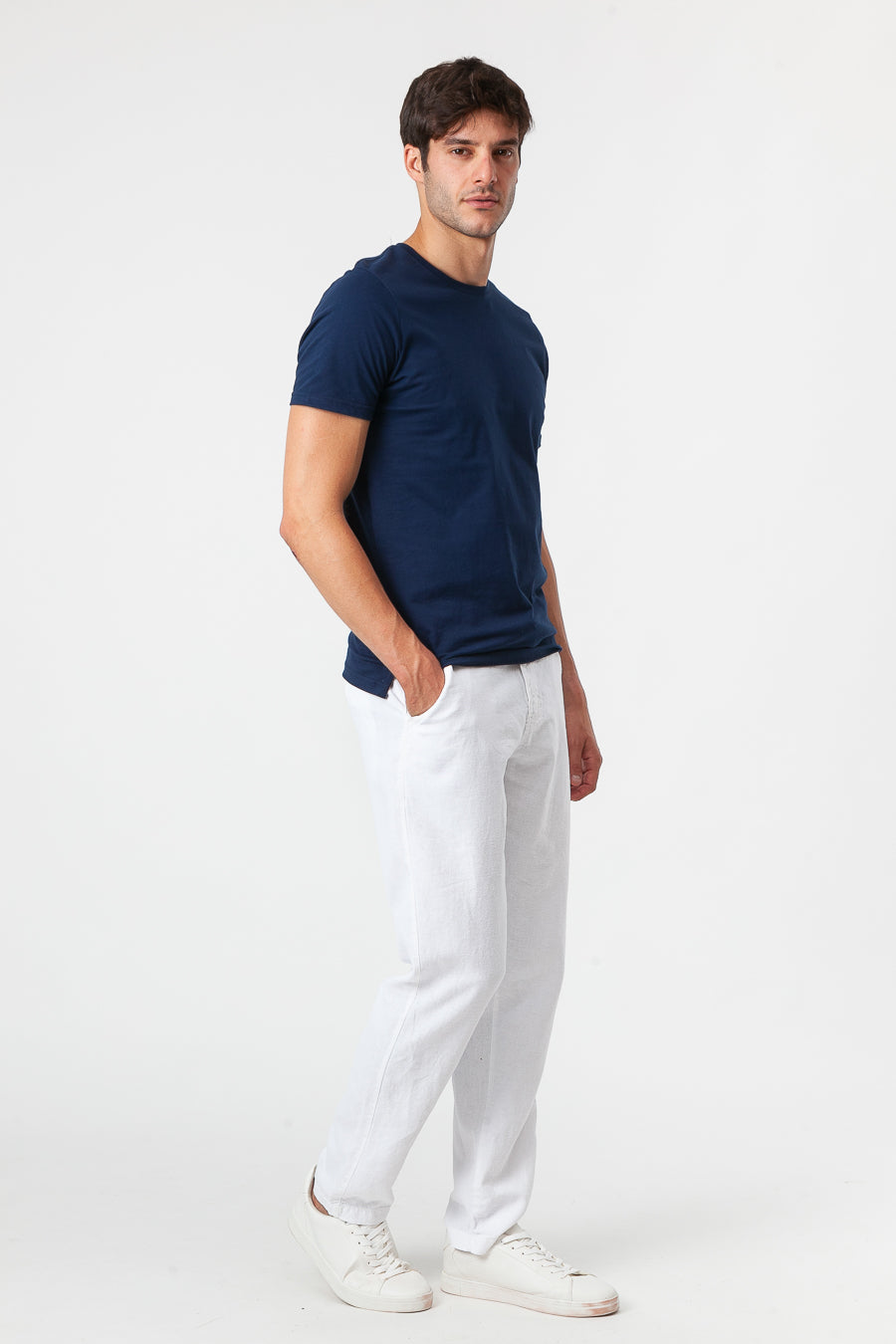 Pantalone di Lino Bianco