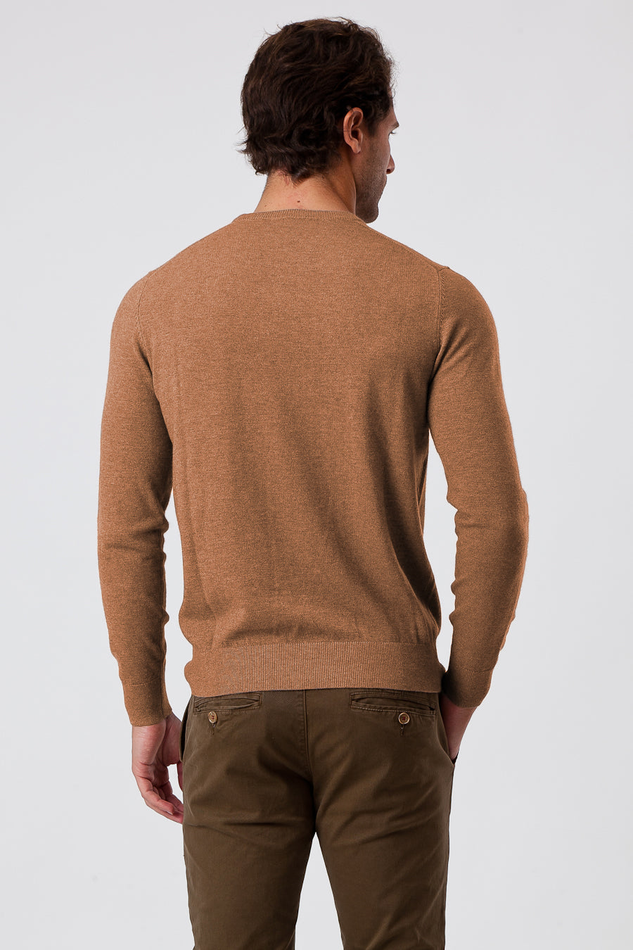 Tobacco Viscose Blend Crewneck (15)