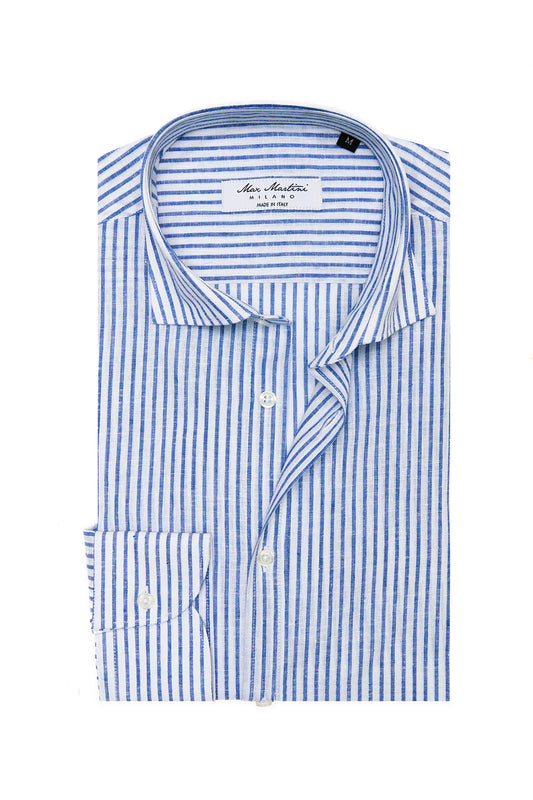 Camicia di Lino Bacchetta Blue