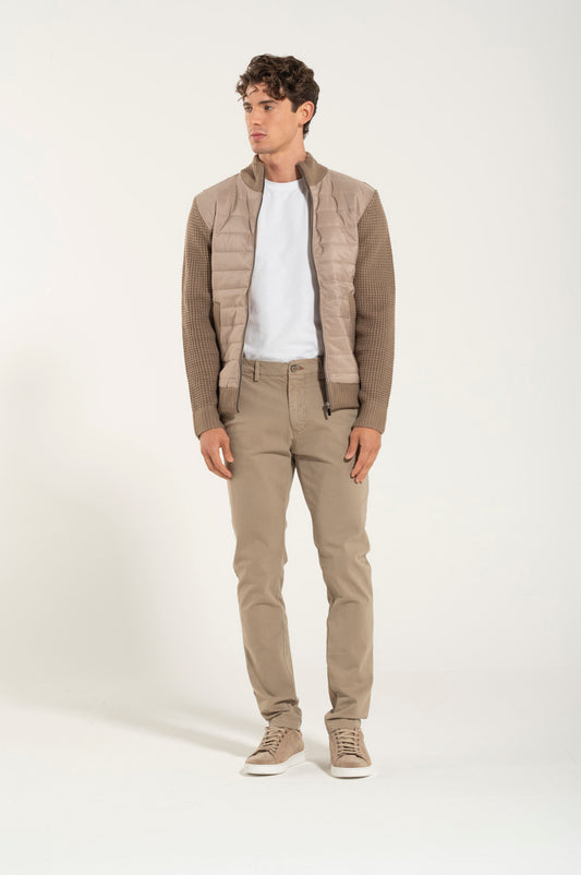 Maglione Giubbino Beige Khaki