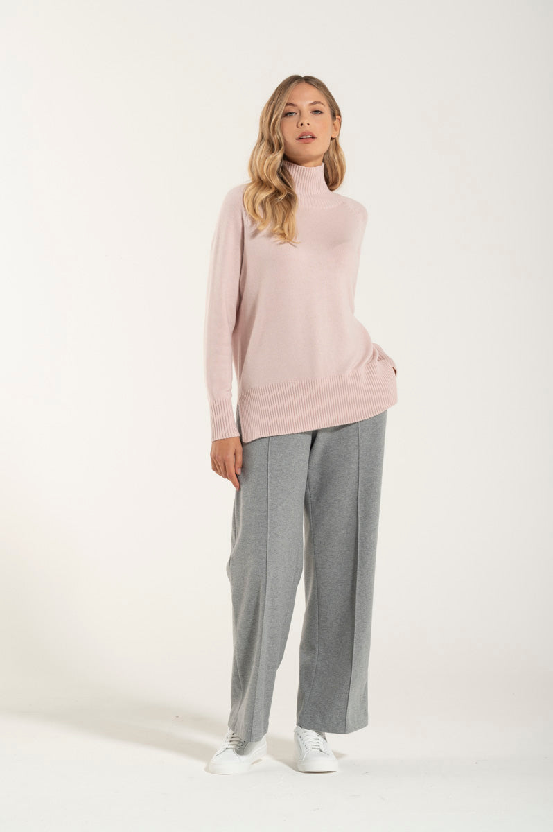 Pink Premium Cashmere Turtleneck