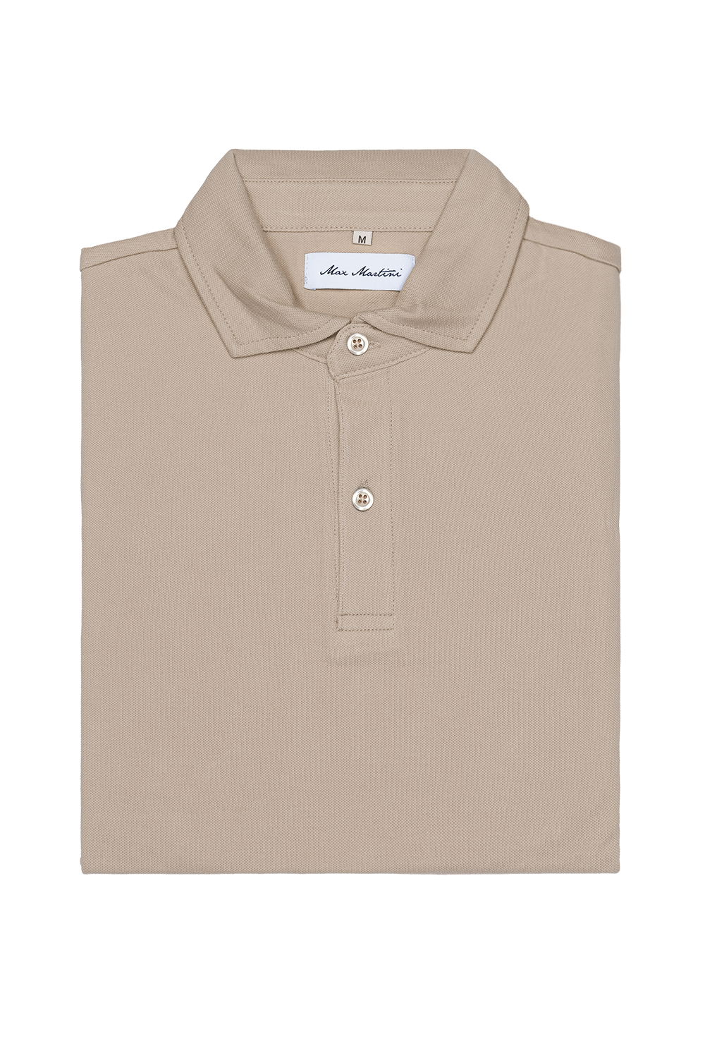 Piqué-Poloshirt in Beige