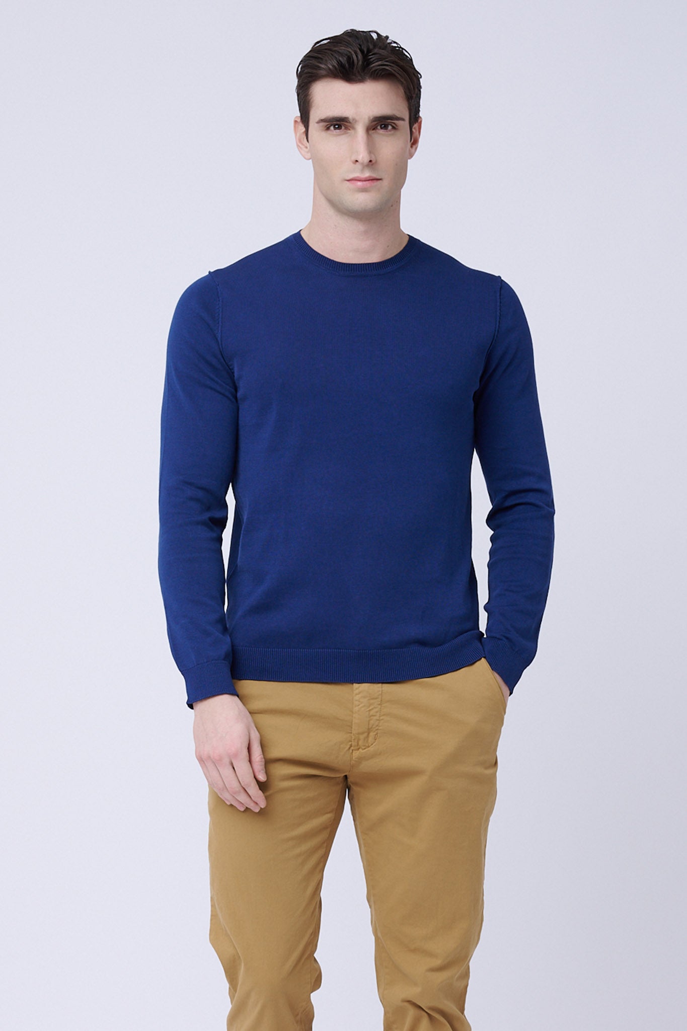 Royal Blue Cotton Sweater