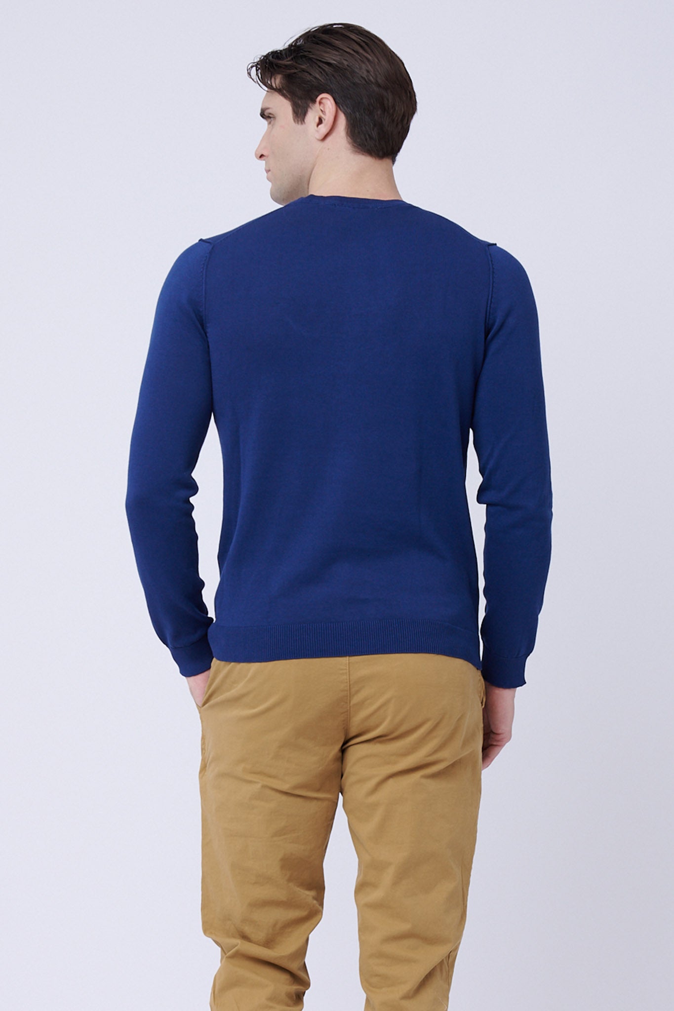 Royal Blue Cotton Sweater