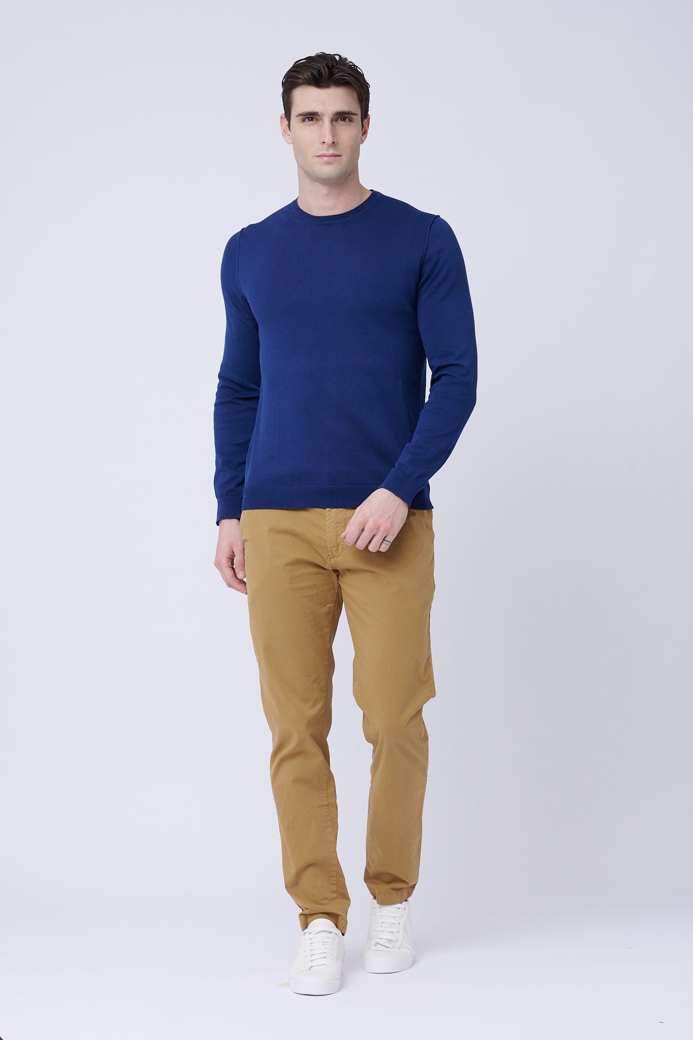 Royal Blue Cotton Sweater